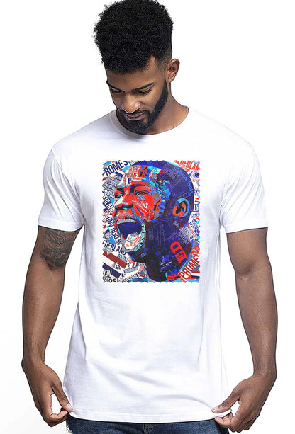 Portrait Promes Color Artistico Stilizzato 18-30-23 T-shirt Urban Men Uomo 100% Cotone Pettinato JK - STREET STYLE