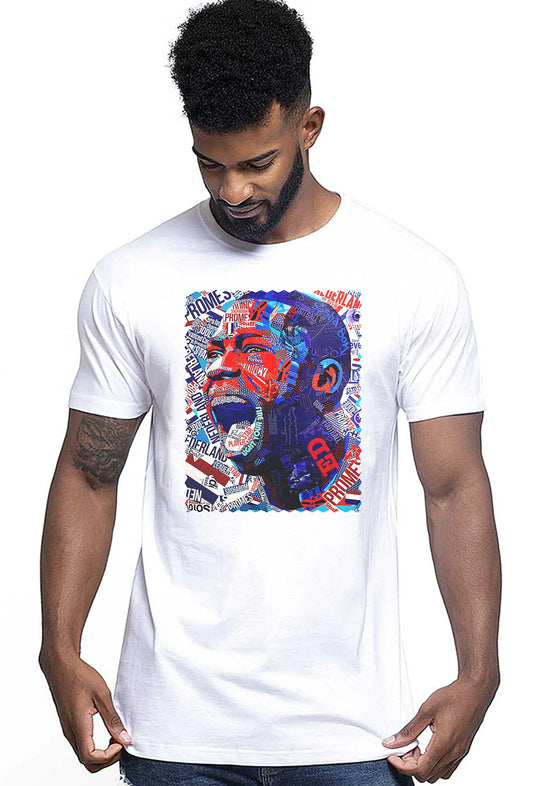 Portrait Promes Color Artistico Stilizzato 18-30-23 T-shirt Urban Men Uomo 100% Cotone Pettinato JK - STREET STYLE