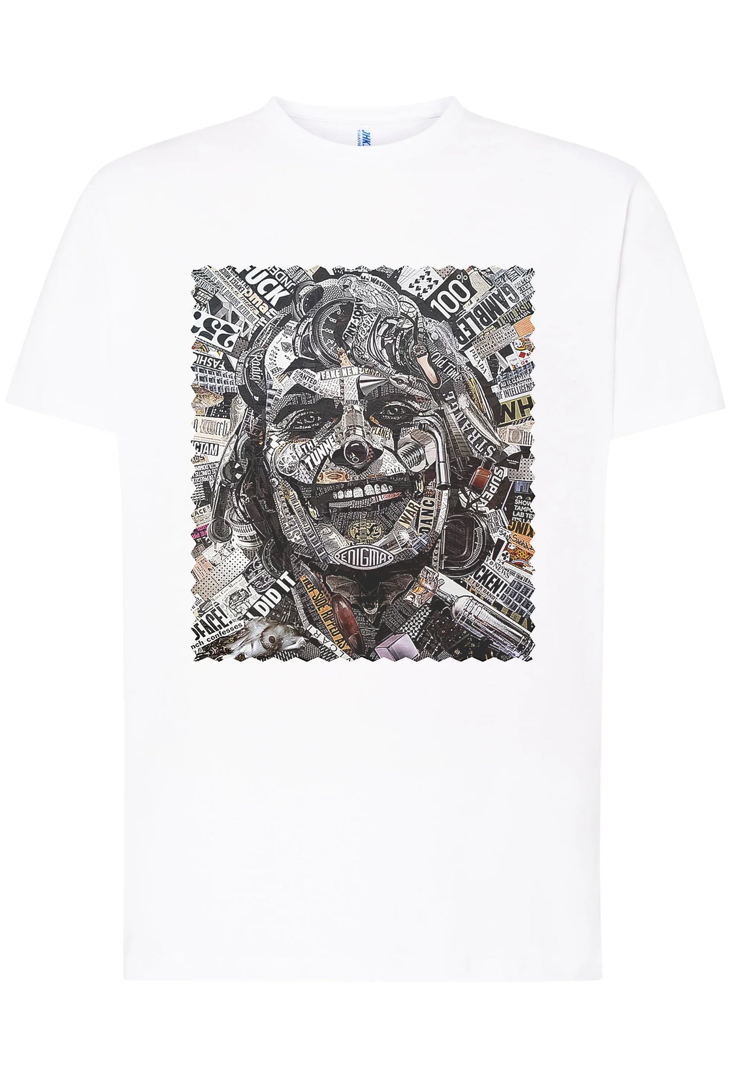 Portrait Joker Color Artistico Stilizzato 18-30-9 T-shirt Urban Men Uomo 100% Cotone Pettinato JK - STREET STYLE