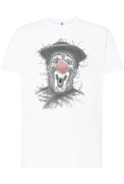 Clown Naso rosso Stilizzato Color 18-65 T-shirt Urban Men Uomo 100% Cotone Pettinato JK - STREET STYLE