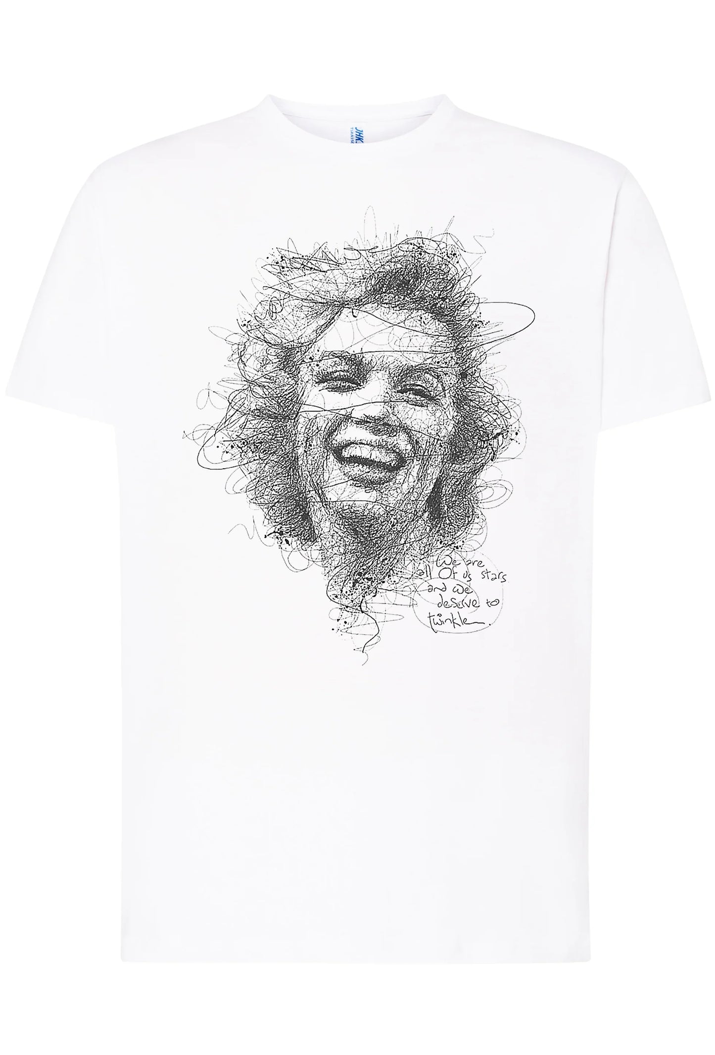 Marilyn Monroe Stilizzato The Legend Attrice Cinema 18-66-2 T-shirt Urban Men Uomo 100% Cotone Pettinato JK - STREET STYLE