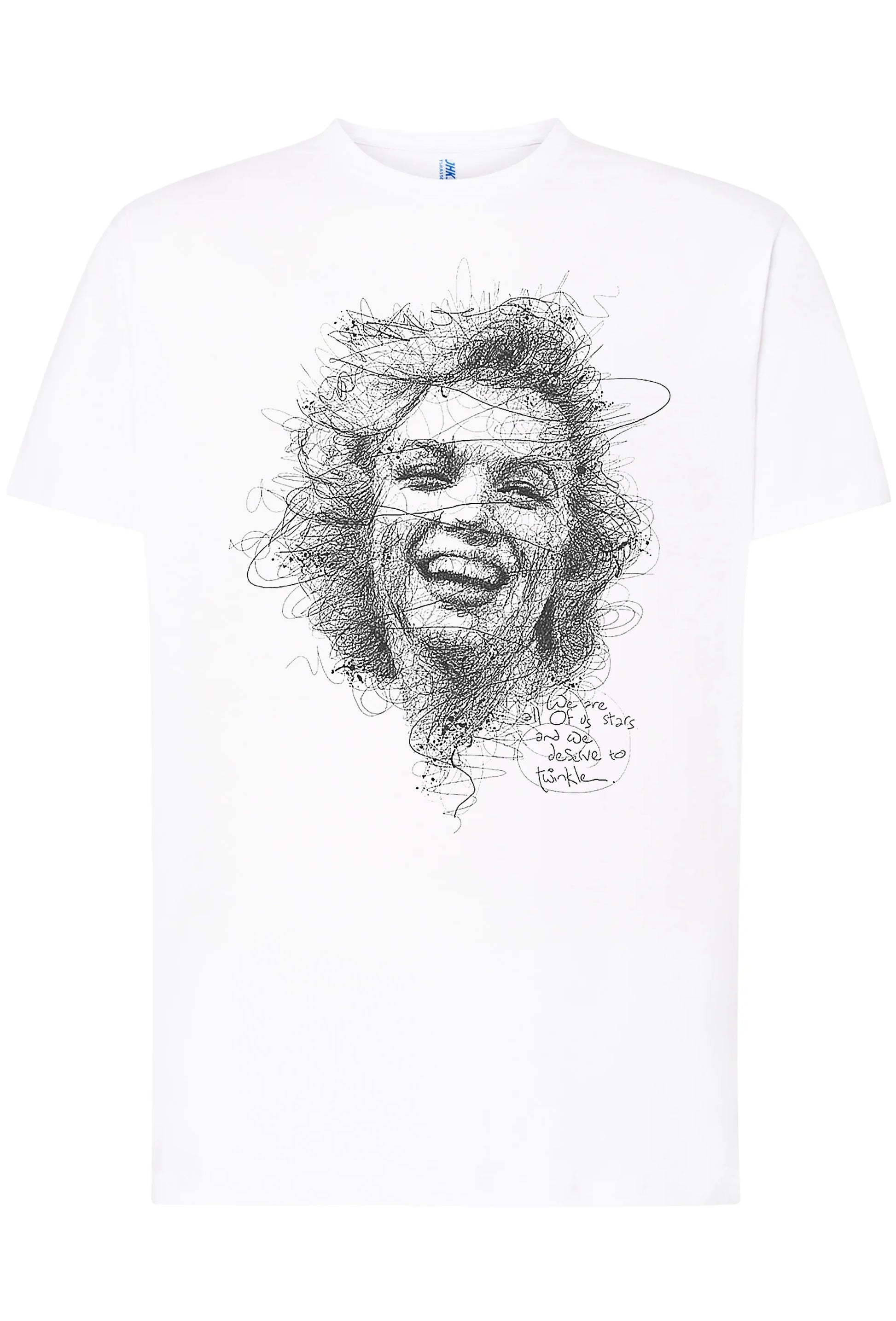 Marilyn Monroe Stilizzato The Legend Attrice Cinema 18-66-2 T-shirt Urban Men Uomo 100% Cotone Pettinato JK - STREET STYLE