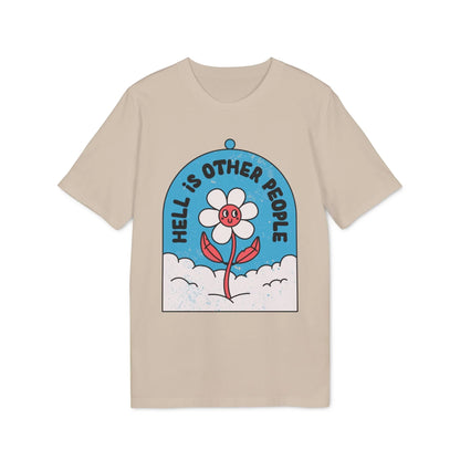 Hell is other People - Antisocial Retro - Premium Bio Unisex T-Shirt - Front Print - STREET STYLE