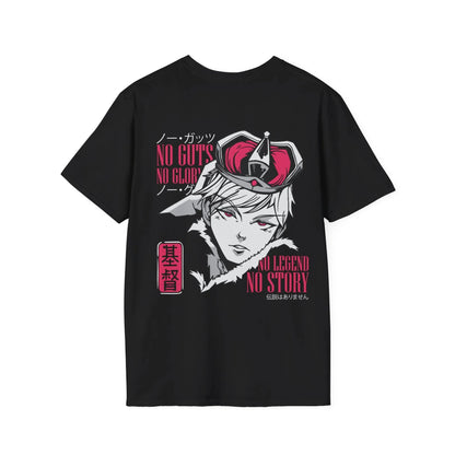 No Guts no Glory no Legend no Story - Anime World - Unisex T-Shirt - Back Print - STREET STYLE