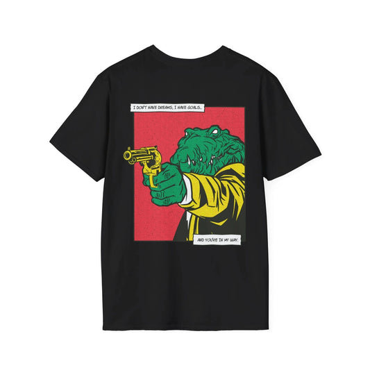 Alligator - Comic Mafia - Unisex T-Shirt - Back Print - STREET STYLE