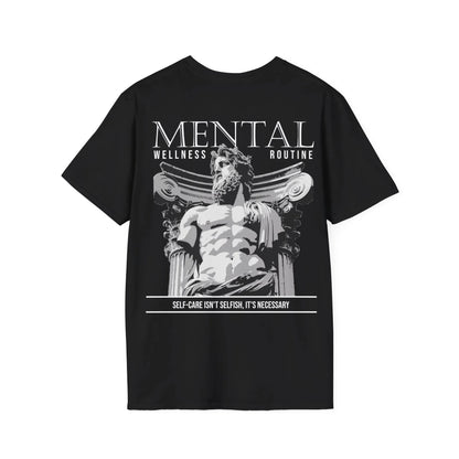 Mental Wellness Routine - Streetwear - Gods Way - Unisex T-Shirt - Back Print - STREET STYLE