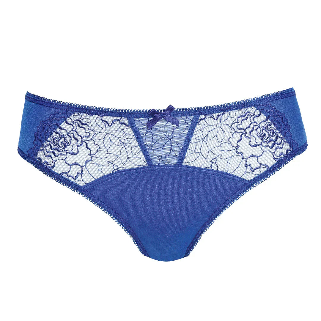 Gorteks Pamela Sapphire Semi Sheer Low Rise Bikini Panty - STREET STYLE