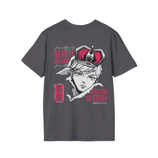 No Guts no Glory no Legend no Story - Anime World - Unisex T-Shirt - Back Print - STREET STYLE