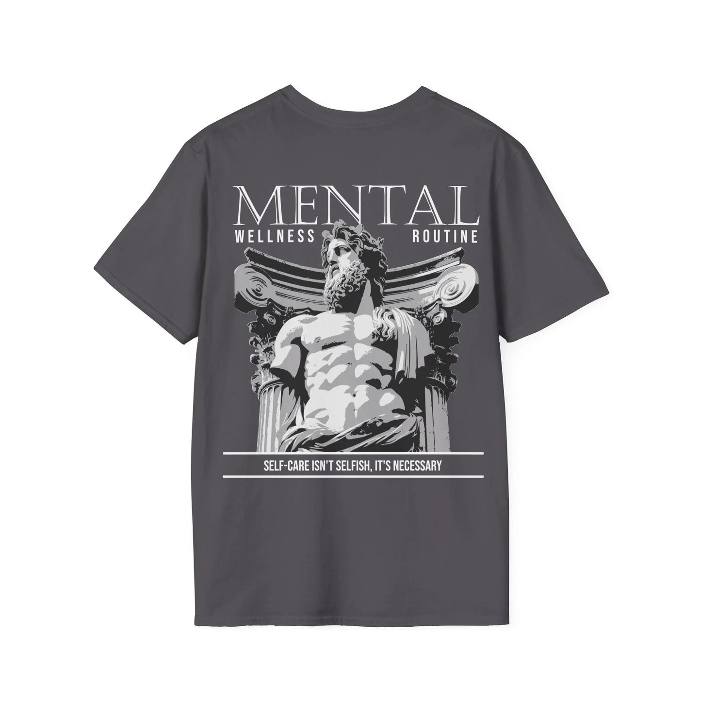 Mental Wellness Routine - Streetwear - Gods Way - Unisex T-Shirt - Back Print - STREET STYLE