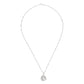 Round Knot Pendant Necklace with Cubic Zirconia - STREET STYLE