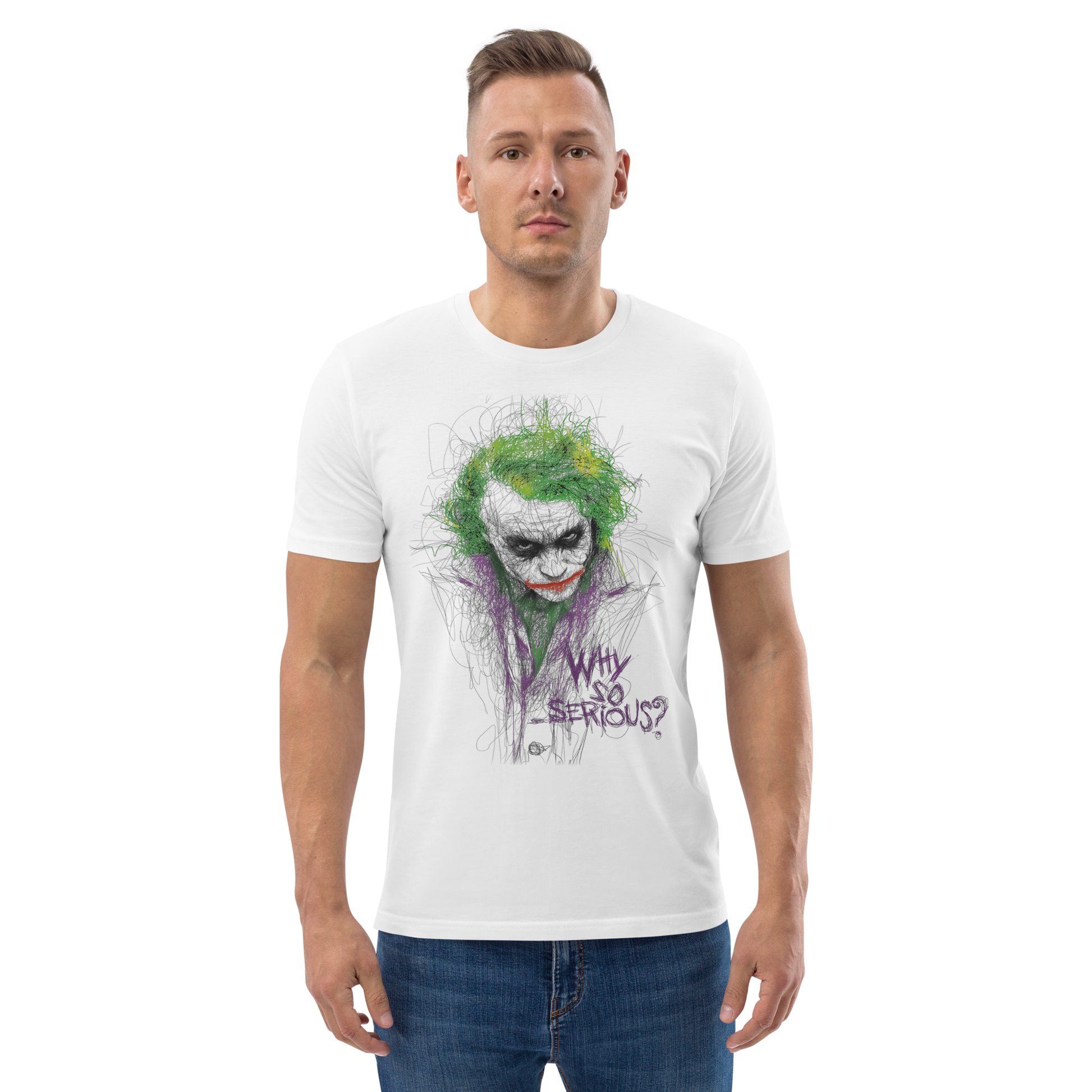 T-shirt Joker  Uomo - Stilizzato Cinema Made in Italy STREET STYLE