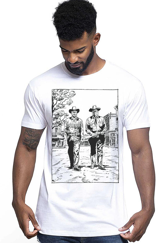 Tex The Legend Stilizzato 2000-0 T-shirt Urban Men Uomo 100% Cotone Pettinato JK - STREET STYLE