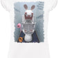 Rayman Raving Rabbids Scerzoso Cartoon 2044 Moda Urban Slub Lady Donna 100% Cotone Fiammato BS - STREET STYLE
