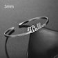 Customized Name Bracelet Personalized Custom Bangles Stainless Steel Jewelry - STREET STYLE
