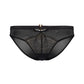 Gossard Viva Sheer Embroidered Bikini Panties Black - STREET STYLE