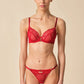 Gossard Viva Red Sheer Thong Panty - STREET STYLE