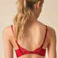 Gossard Viva Red Sheer Plunge Bra - STREET STYLE
