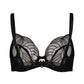 Gossard Viva Sheer Plunge Bra Black - STREET STYLE