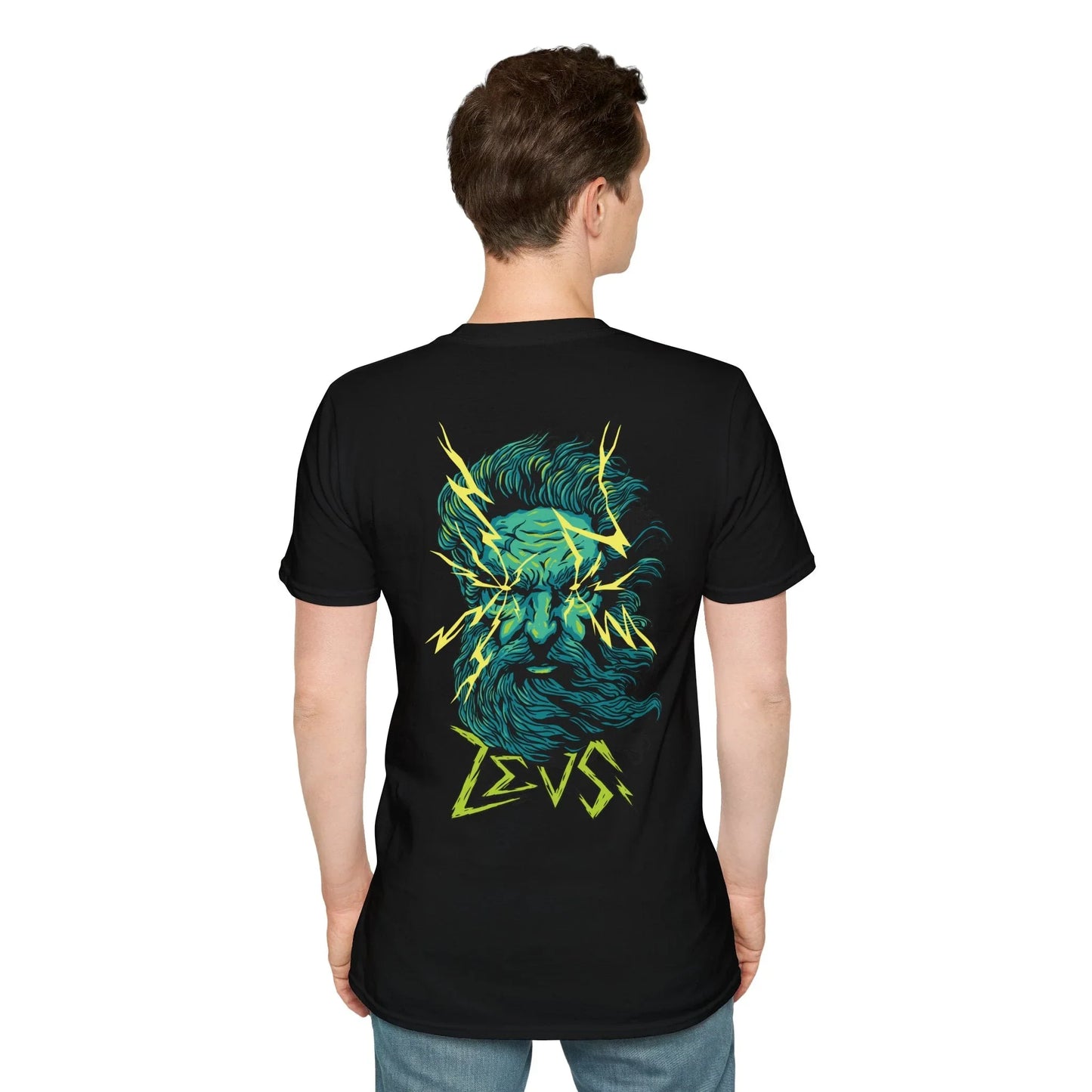 Zeus - Greek Mythology - Unisex T-Shirt - Back Print - STREET STYLE