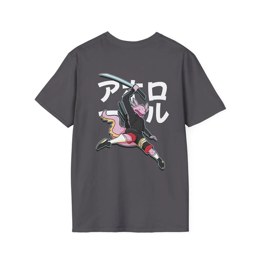 Axolotl - Warrior Animals - Unisex T-Shirt - Back Print - STREET STYLE