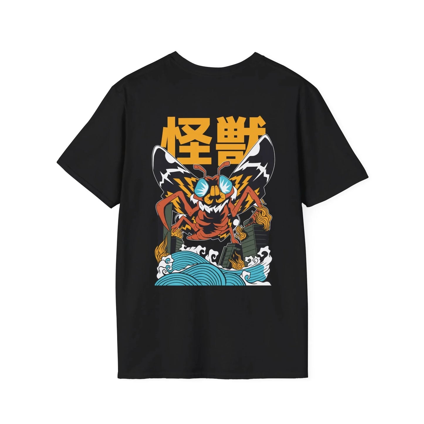 Moth - Kaiju Monster - Unisex T-Shirt - Back Print - STREET STYLE