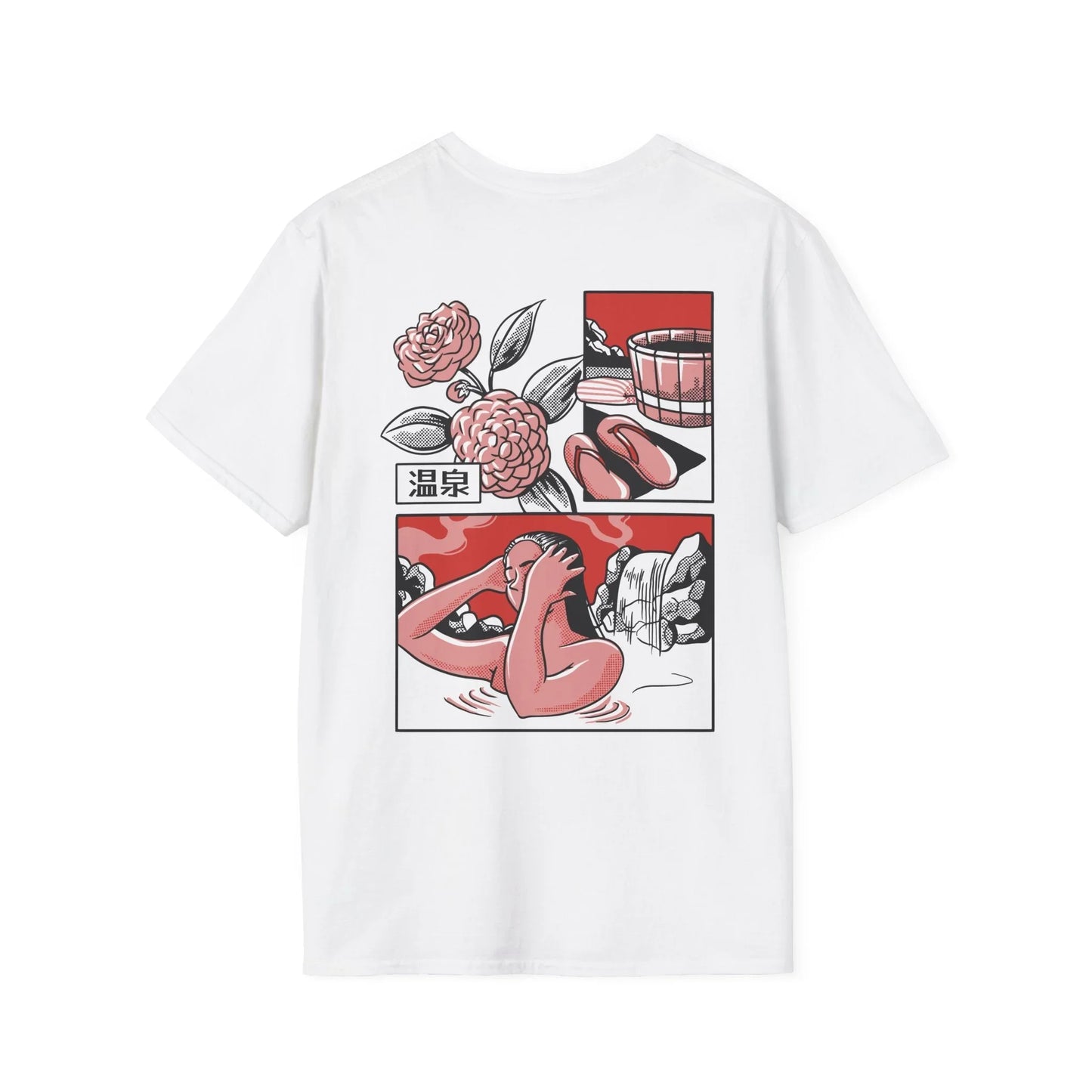 Onsen - Slice of Life - Unisex T-Shirt - Back Print - STREET STYLE