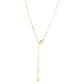 14K Gold Plated Solitaire Necklace - STREET STYLE