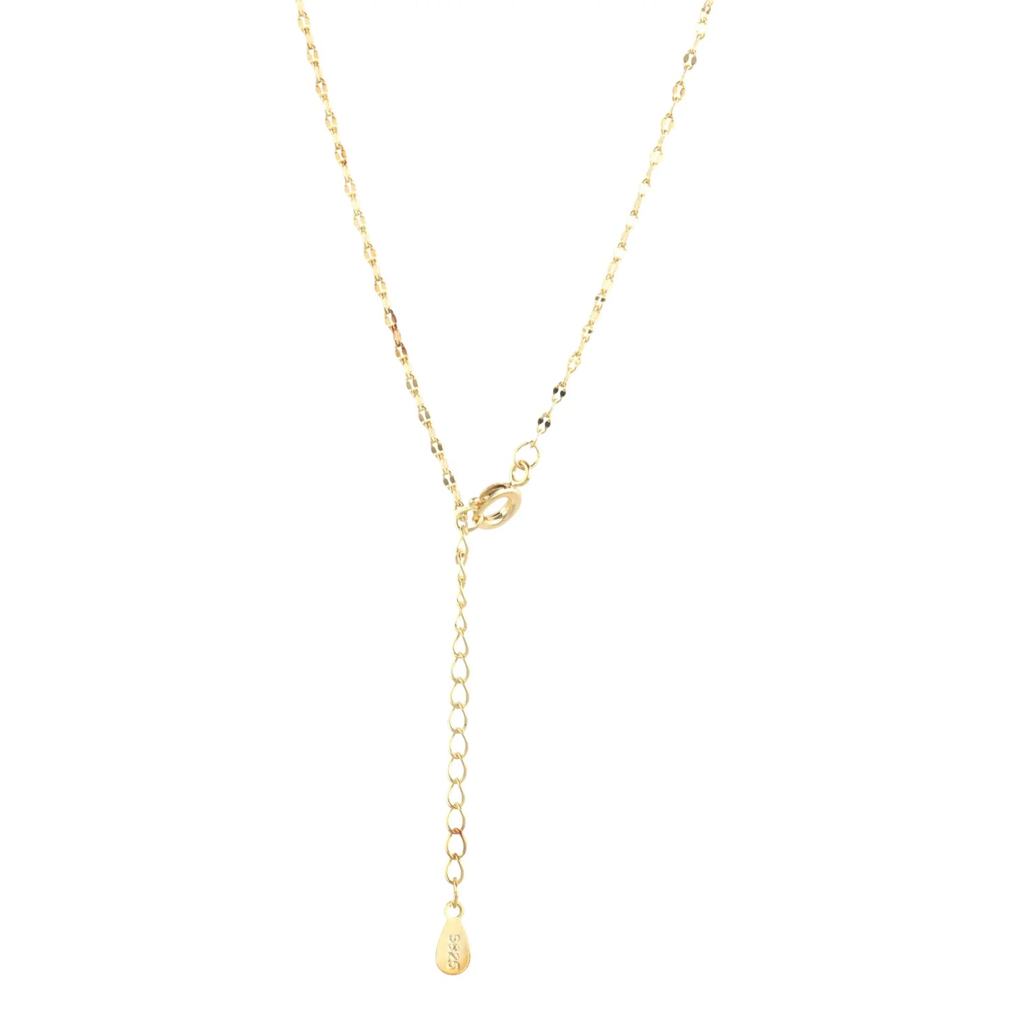 14K Gold Plated Solitaire Necklace - STREET STYLE
