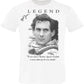 The Legend Ayrton Senna – T-shirt Uomo Cotone Fiammato - STREET STYLE