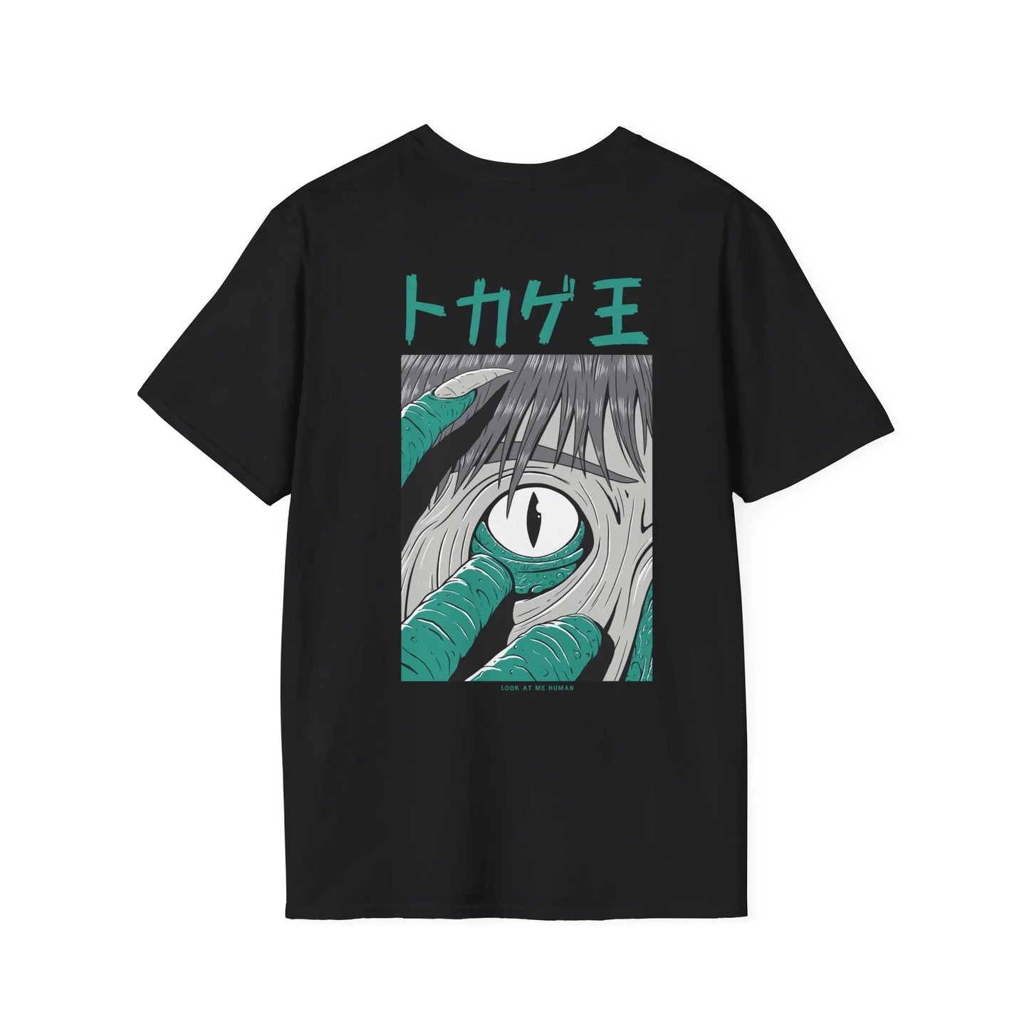 Look at me Human - Japanese Horror - Unisex T-Shirt - Back Print - STREET STYLE