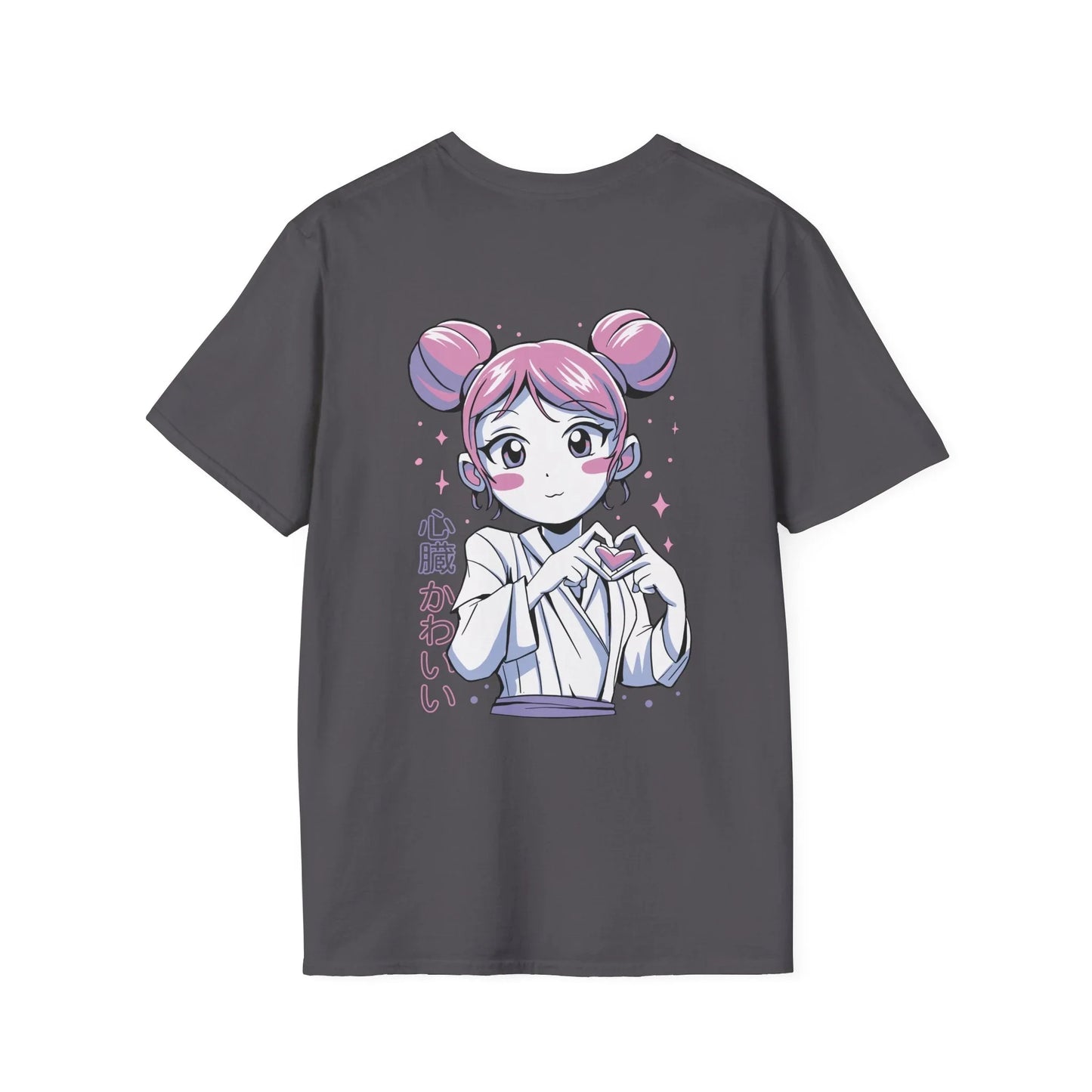 Anime Girl Heart - Anime World - Unisex T-Shirt - Back Print - STREET STYLE