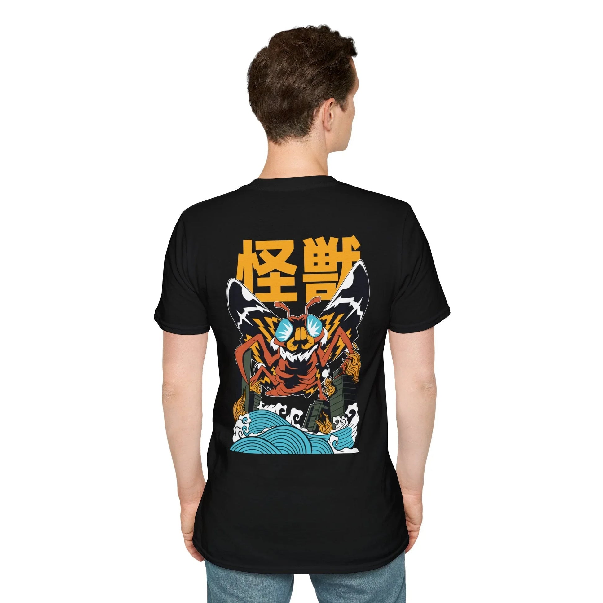 Moth - Kaiju Monster - Unisex T-Shirt - Back Print - STREET STYLE