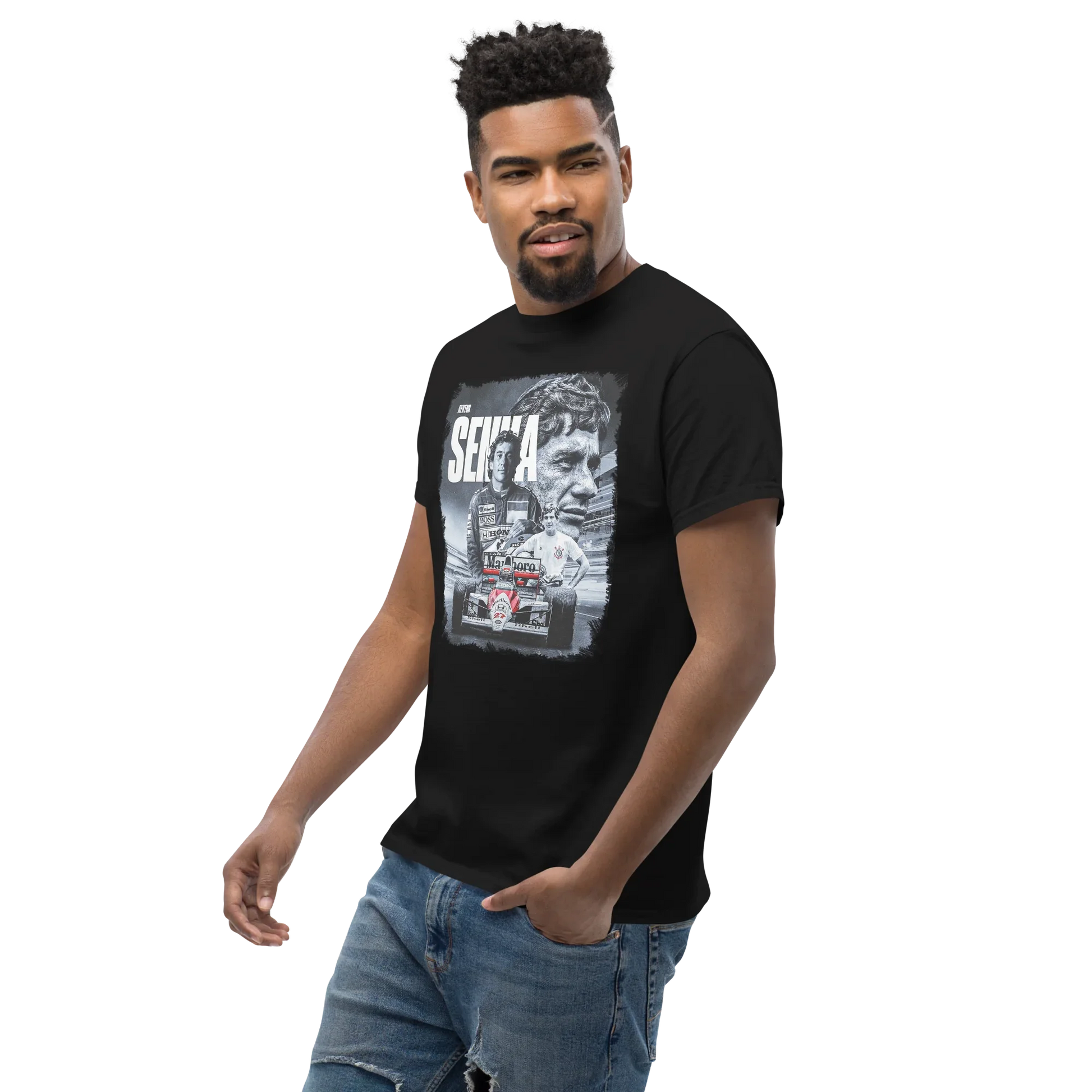 T-shirt Ayrton Senna Leggenda F1 - Stampa Grafica Vintage 11001-2 - STREET STYLE
