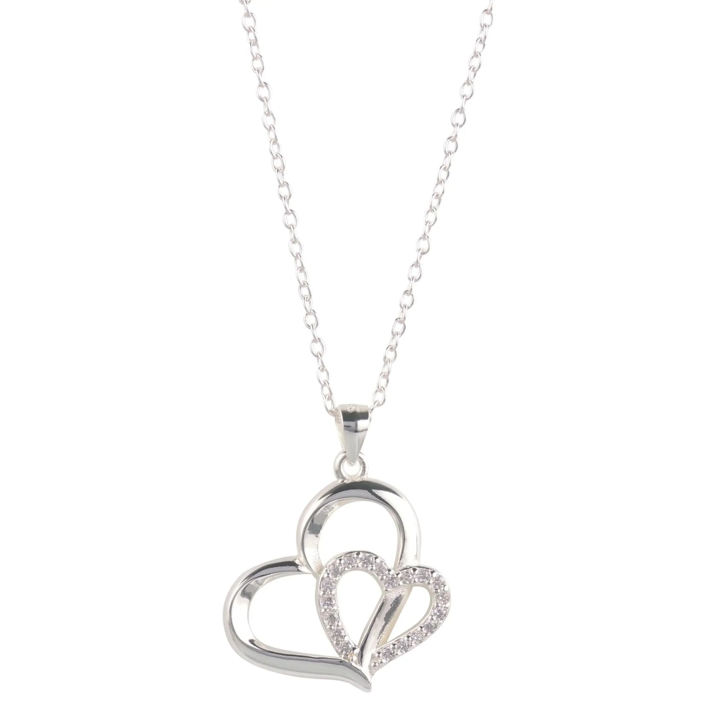 Eternity Necklace Love Heart Pave Necklace - STREET STYLE