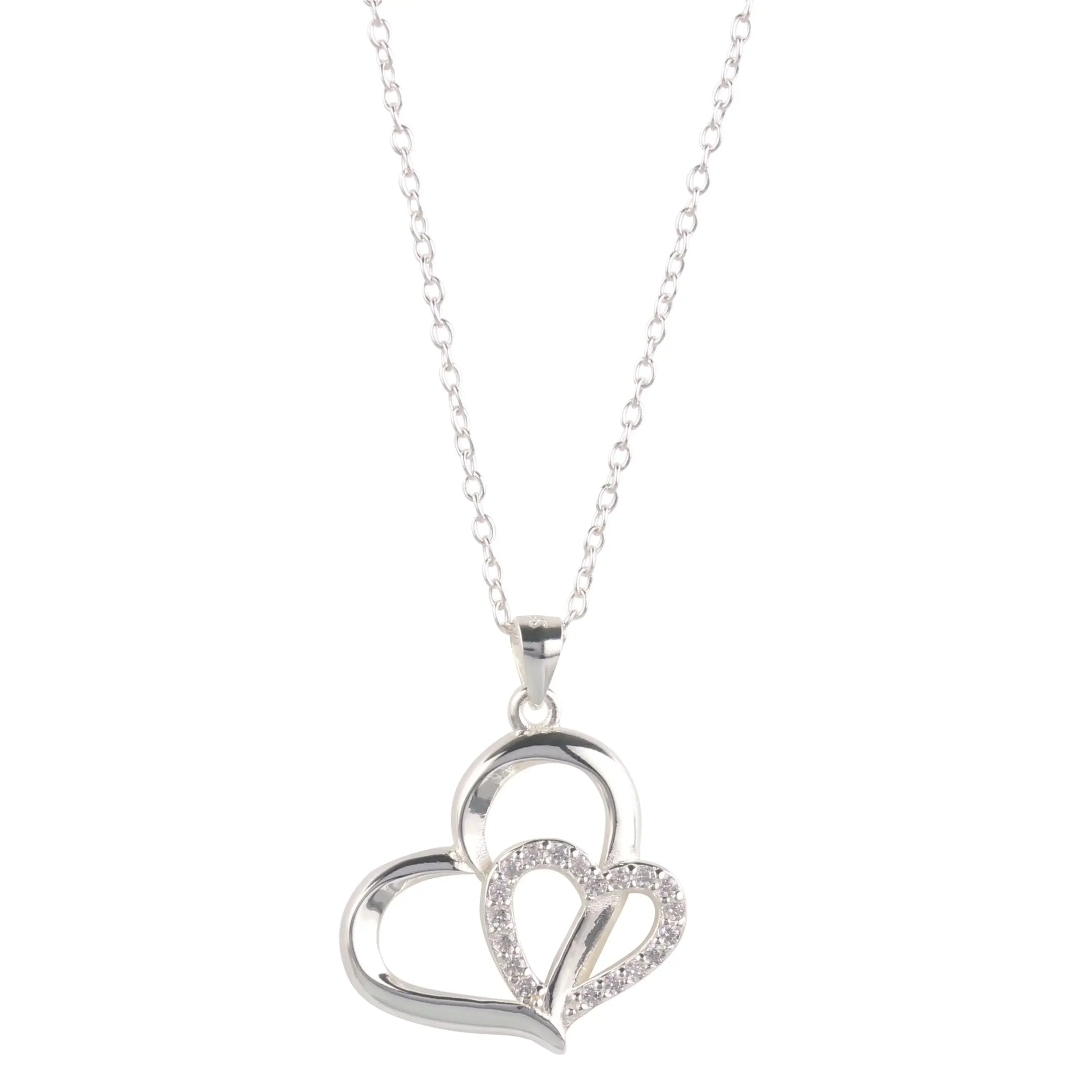 Eternity Necklace Love Heart Pave Necklace - STREET STYLE