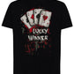 Lucky winner Poker Carte da Gioco 4-0 T-shirt Urban Men Uomo 100% Cotone Pettinato JK - STREET STYLE