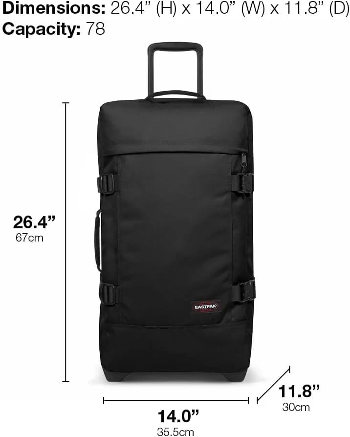 Eastpak TRANVERZ M Suitcase, 67 x 35.5 x 30 cm, 78 L, Ultra Marine, Hand Luggage - STREET STYLE