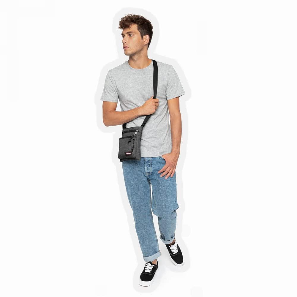 Eastpak RUSHER Shoulder Bag, 1.5 L, Black Denim, Rusher - STREET STYLE