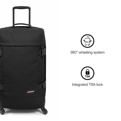 Eastpak TRANS4 M Suitcase, 70 x 39 x 28 cm, 68 L, Black, Trans4 Medium - STREET STYLE