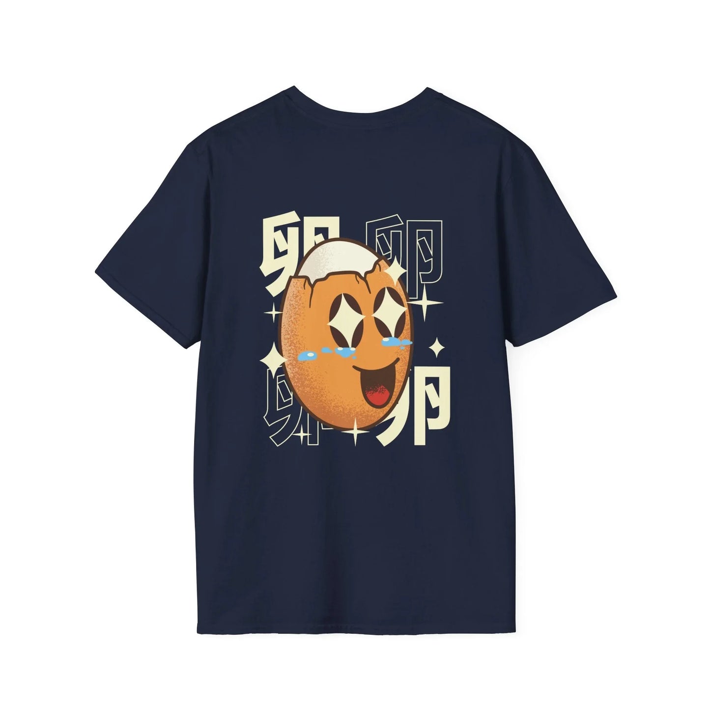 Egg - Kawaii Character - Unisex T-Shirt - Back Print - STREET STYLE
