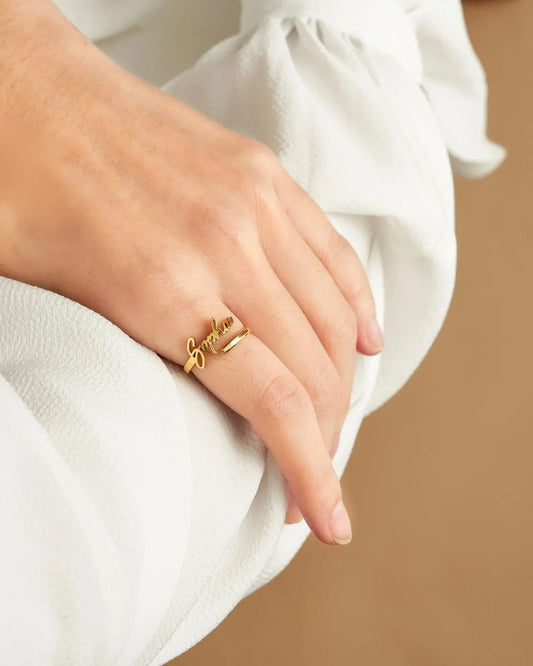 One Name Ring - personalized ring - STREET STYLE