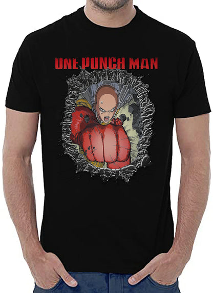 One Punch Man Manga Anime Fumetti 6002 T-shirt Urban Men Uomo 100% Cotone Pettinato JK - STREET STYLE