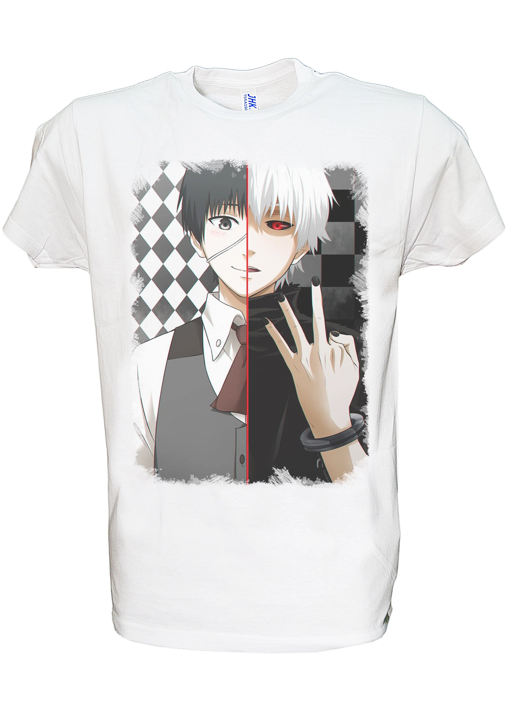 Goku Ghoul Manga Anime Fumetti 6003-5 T-shirt Urban Men Uomo 100% Cotone Pettinato JK - STREET STYLE