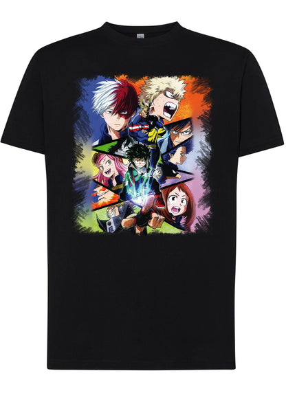 Boku no Hero Academia Manga Anime Fumetti 6005-3 T-shirt Urban Men Uomo 100% Cotone Pettinato JK - STREET STYLE