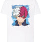 Todoroki Boku no Hero Academia Manga Anime Fumetti 6005-6 T-shirt Urban Men Uomo 100% Cotone Pettinato JK - STREET STYLE