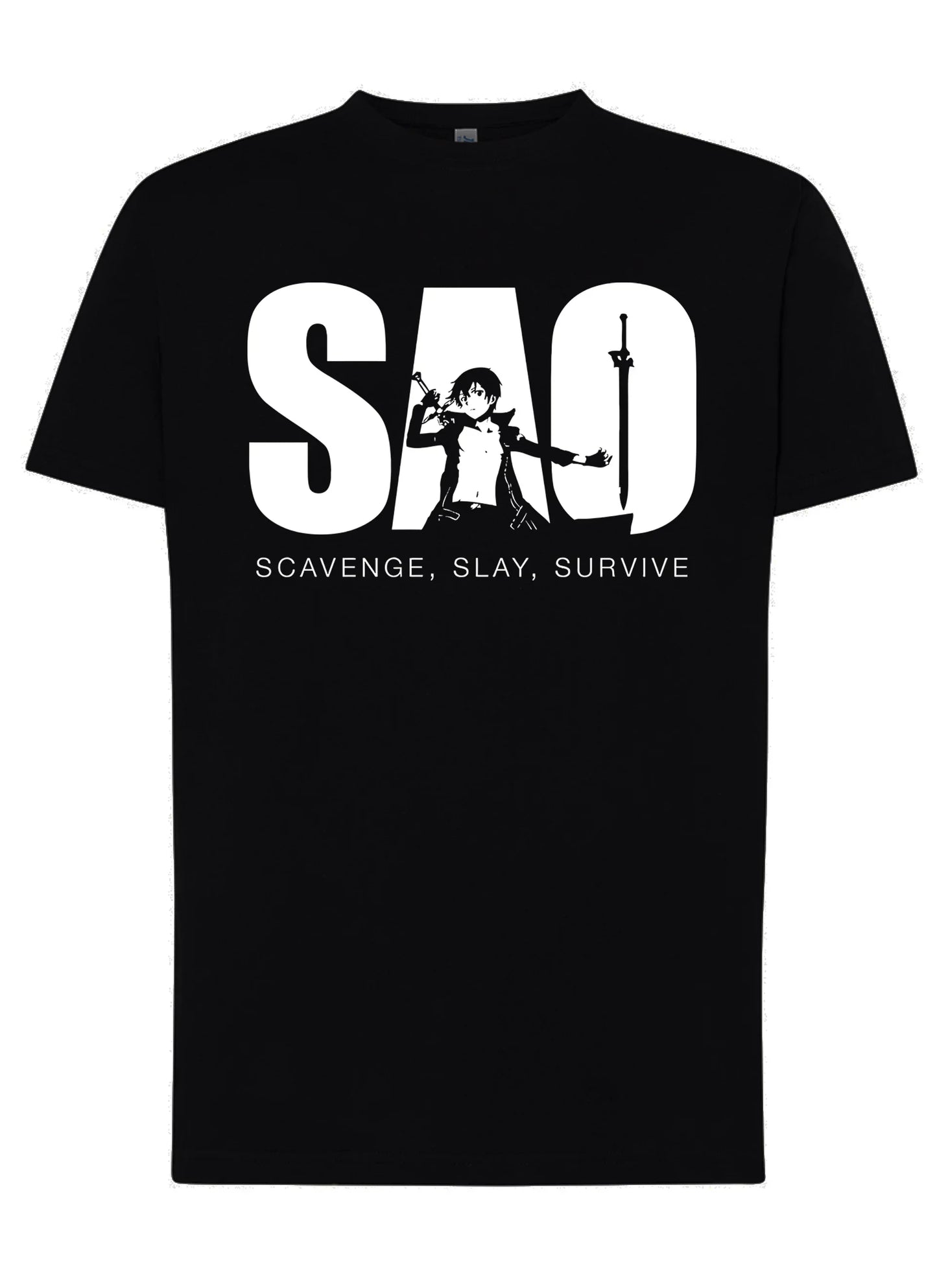 Sao Scavenge Slay Survive Manga Anime Fumetti 6008-3 T-shirt Urban Men Uomo 100% Cotone Pettinato JK - STREET STYLE