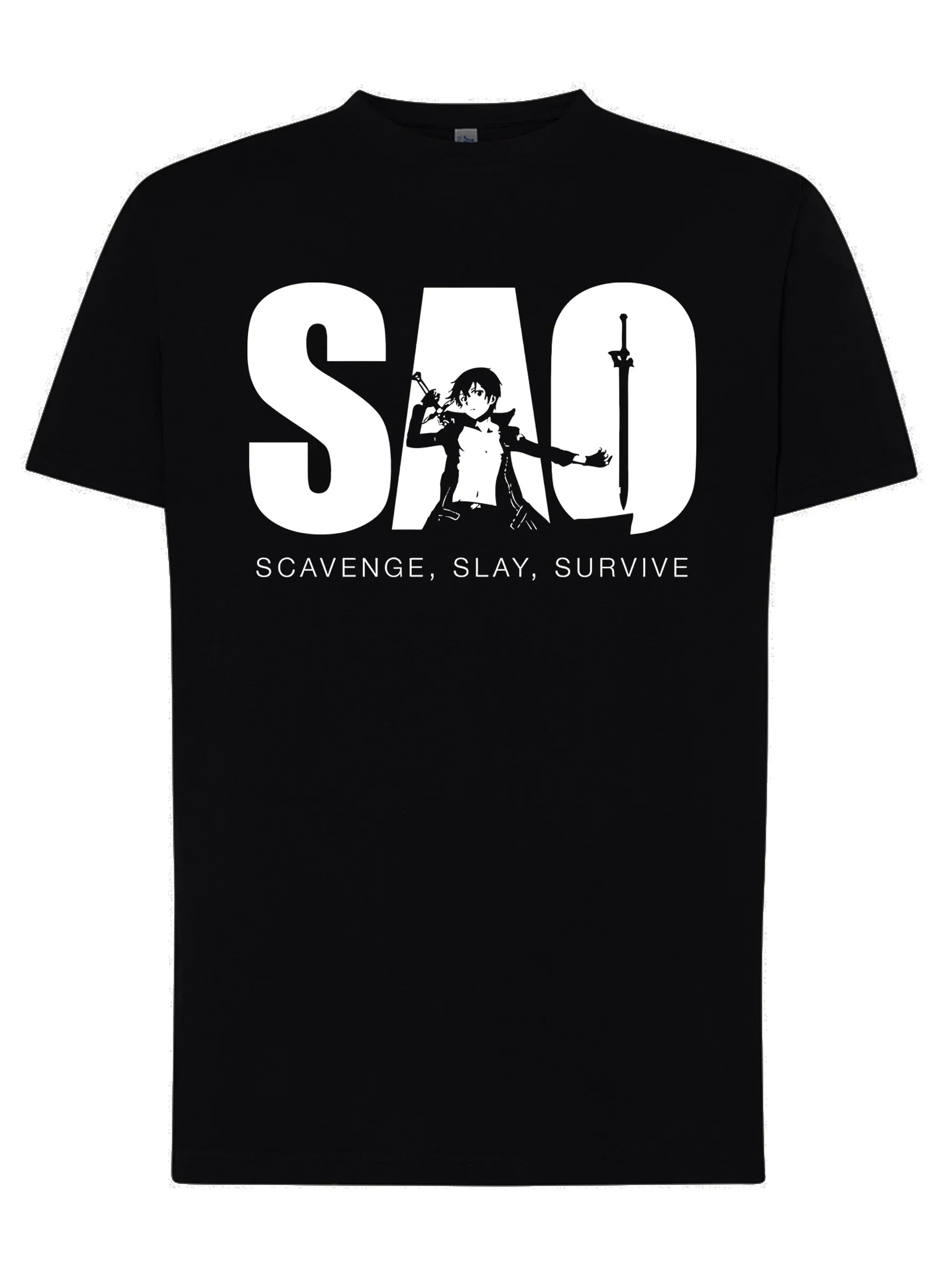 Sao Scavenge Slay Survive Manga Anime Fumetti 6008-3 T-shirt Urban Men Uomo 100% Cotone Pettinato JK - STREET STYLE
