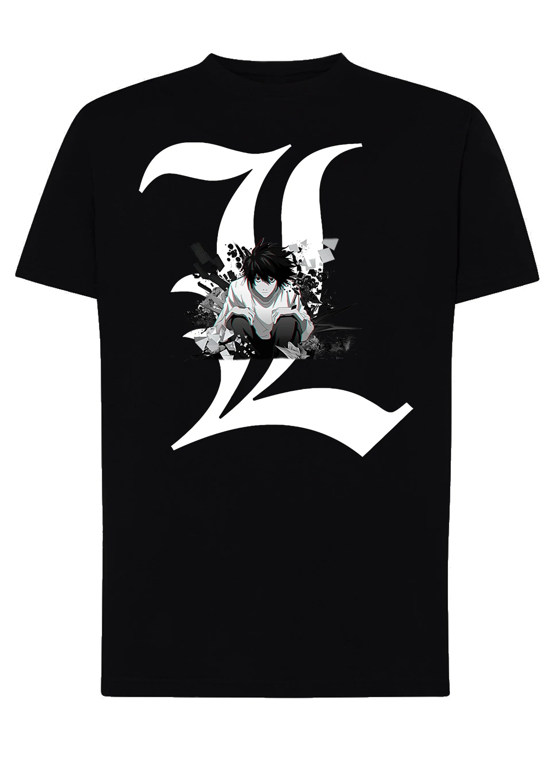 Death Note L3D Manga Anime Fumetti 6010-5 T-shirt Urban Men Uomo 100% Cotone Pettinato JK - STREET STYLE