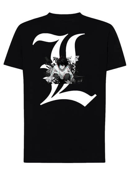 Death Note L3D Manga Anime Fumetti 6010-5 T-shirt Urban Men Uomo 100% Cotone Pettinato JK - STREET STYLE