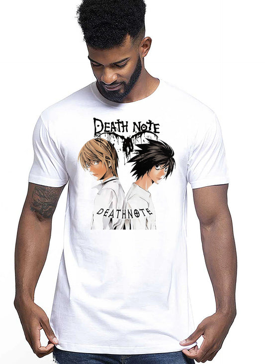 Death Note Manga Anime Fumetti 6010 T-shirt Urban Men Uomo 100% Cotone Pettinato JK - STREET STYLE